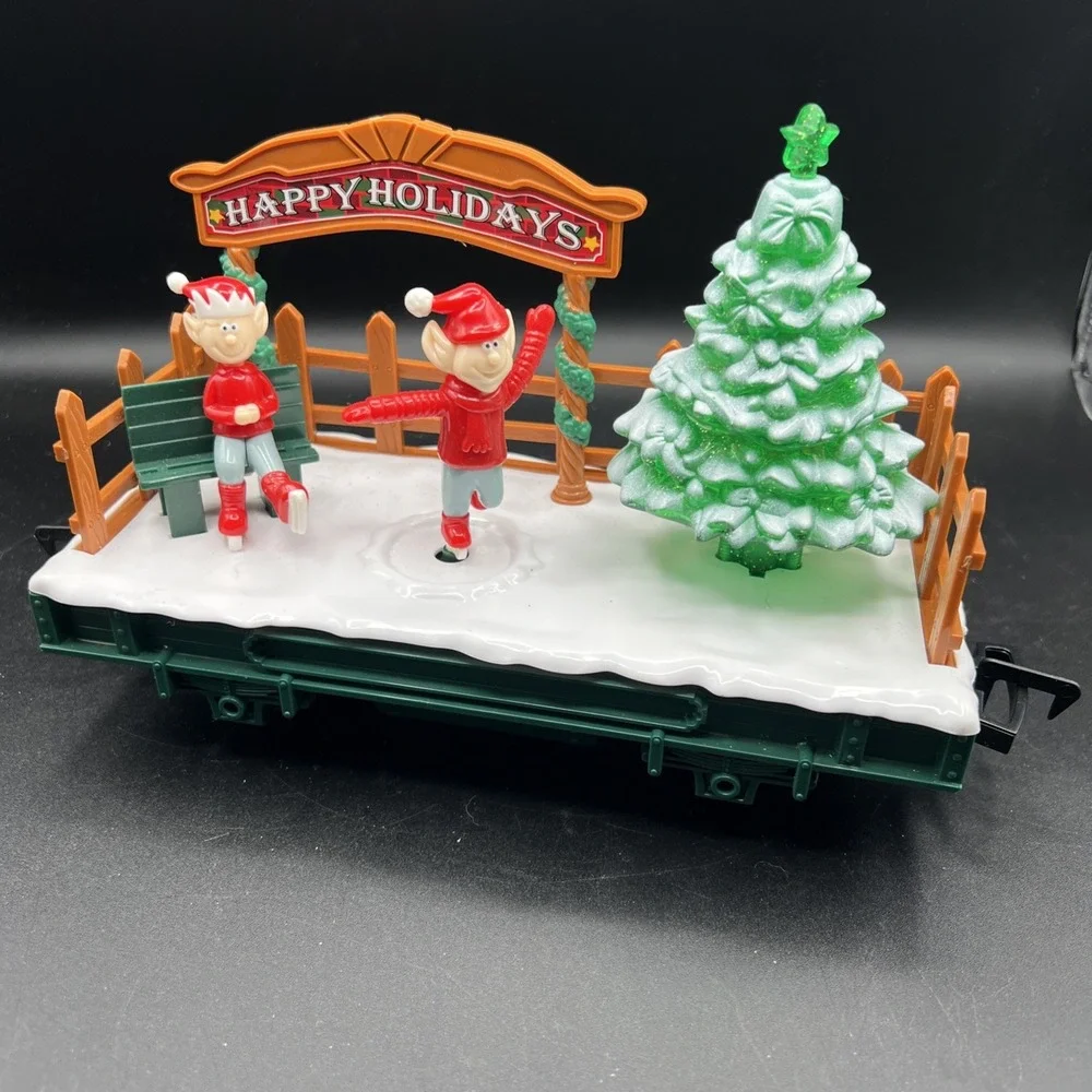 EZTEC North Pole Express Replacement Ice Skating Elves Train Car G Gauge Holiday